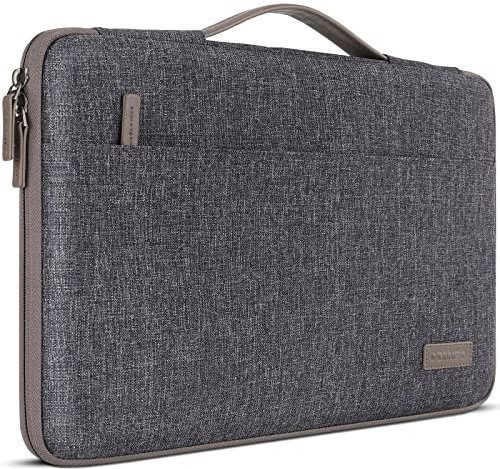 DOMISO Tasche Hülle für 14 Zoll Notebook Laptop Sleeve Case Wasserdicht Laptophülle Schutzhülle für 14 HP Stream/Lenovo ThinkPad X1 Yoga,A475,Ideapad/15 MacBook Pro/HP Dell Asus,Dunkelgrau