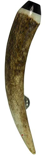 Hommes Broche de Kilt Pin Corne Naturelle Astuce Buffalo avec Fixation de 2 Broches D'embrayage Papillon 4in