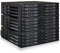 ICY DOCK ToughArmor MB924IP-B - 24-Bay SATA/SAS Hot Swap Wechselrahmen Backplane-Modul für 2,5 SSD/HDD via 6X MiniSAS HD in 3X 5,25 Schacht Vollmetall schwarz