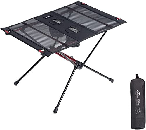 Naturehike Petite Table Pliante Camping,0.65kg Portable Ultra légère avec Sac,Hauteur 39CM, pour la Plage, la pêche, l'extérieur, la randonnée, Le Pique-Nique, Le Jardin