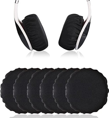 Yizhet Headphone Earpad Covers, 6 Pcs Headphone Sweat Covers Washable and Stretchable Headphone Covers/Ear Pads Protector/Sanitary Earcup Cover, Fits 3.54-4.13 Headsets (Flex Fabric, 9-10.5cm)
