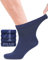 Fiera Besa Diabetikersocken Herren, 4 Paar Knöchelhohen Bambus Socken mit Lycra, Dünne und ohne Naht Bequem Bambussocken für Alltag, 39-42 und 43-46 mit 10 Farben(43-46, Marineblau)