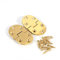 Folding Flip Top Hinge, 2PCS Counter Flap Hinges Brass Round 180 Degree Door Hinges Backflap Hinge Foldable Butler Tray Table Flap Hinges for Table Cabinet Door Furniture with Screws