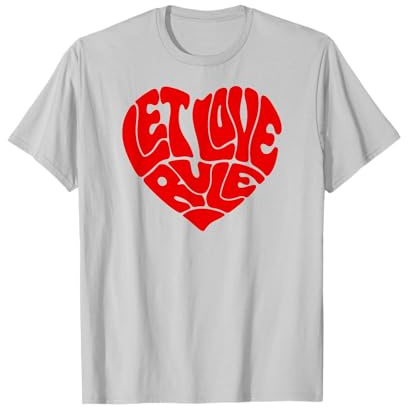 Lenny Kravitz Let Love Rule Red Heart T-Shirt