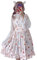 Himifashion Ensemble 2 pièces pour femme Lolita Fraise Lapin Imprimé Kawaii, rose, taille unique