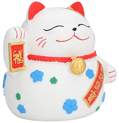 Maneki-Neko Glückskatze Als Spardose, Spardose Sparbüchse, Winkekatze Aus Feinem Porzellan, Glückskatze Figur Spardose Keramik Sparschwein, Glücksstatue Spielfigur Büro Zuhause Cafe Dekoration