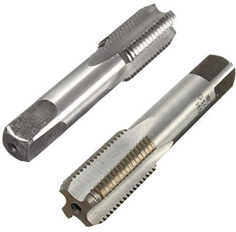 FUBESK Embout de taraud à flûte droite - G1/8 1/4 3/8 1/2 3/4 1 HSS - Taraud conique en métal - Outils de coupe