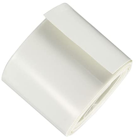 DMiotech 65 mm Piatto 5 m Batteria Manicotti PVC Involucri Termico Tubo Termorestringente per AA Pacco Batteria Bianco