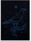 Displate Offiziell Harry Potter MetallPoster Magnetische Befestigung Lizenziert Bilder Hochwertiges Poster Christmas at Hogwarts - Ravenclaw Stars Poster 32x45cm