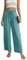 QIXING Weite Hosen Damen High Waist Palazzo Hose Gerade mit Taschen Yoga Stoffhose Damen Elegant Sommer Damenhose mit Gummizug (Seeblau, S)