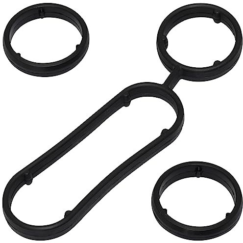 AERZETIX - C67194 - Kit de joints, radiateur d'huile à 3 pièces - compatible avec numéros OE 03L 198 070