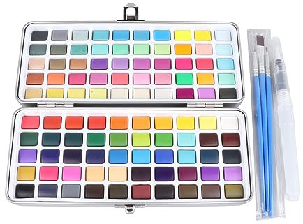 Juego de Pinturas de 100 Colores, Pintura Gouache Jello, Gel Opaco Gouache, Kit de Pintura de Acuarela, Juego de Pintura Gouache, Diseño de Copa Jello, Pinturas para Artistas,