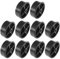 cyclingcolors 10x Kunststoff-Rollen 45mm Schwarz Laufrolle Führungsrolle Möbel Bett Schiebetür Tür Schublade Schrank