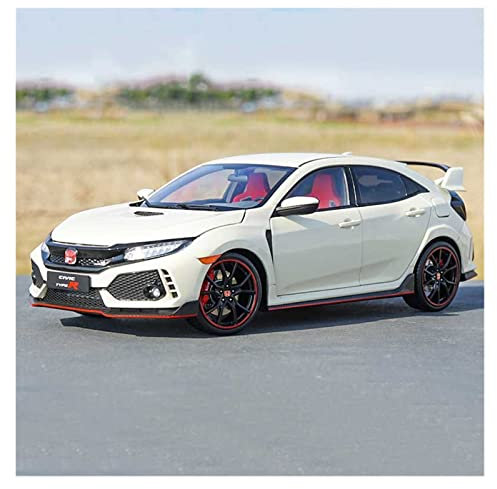 Motorfahrzeuge Replika Auto 1:18 Per Honda Civic Type R FK8 Modello Di Auto In Lega Statico Pressofuso Veicolo Collezione Di Ornamenti Per Adulti Display Originalgetreue Nachbildung (Color : White)
