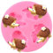 XMOLDNMS Igel Silikonform Igel Schokolade Fondant Formen für Kuchen Dekoration Cupcake Topper Süßigkeiten Polymer Clay Gum Paste