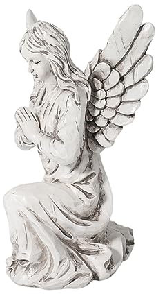 VINTORKY Engelstatue Aus Kunstharz Kleine Betende Engelskulptur Dekorative Skulptur Für Haus Und Garten Engelmodell Als Schmuck Und Fotoprop