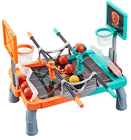 Foosketball Game, The Foosball Plus Basketball Shoot and Score Shoot and Score not searched Tabletop Game, Double Fingertip Shooting Table Top Games for Kids (color1)