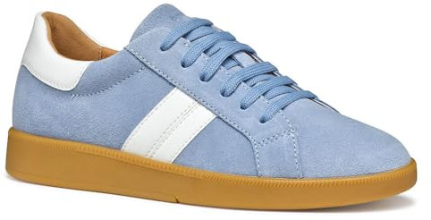 Geox Damen D MELEDA B Sneaker, Lt Blue/White, 39 EU