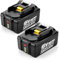 BL1850B 18V 5.0Ah Batteria di ricambio compatibile con Makita 18V batteria per BL1860B BL1860 BL1850 BL1840B BL1830 BL1815 LXT-400 2 batterie per Makita 36V DUC355Z DUC353Z DDF485Z DHP487 Z