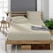 Veluna Home Premium Spannbettlaken 200x200 cm – Beige - 100% Baumwolle Spannbettlaken 150g/m², Oeko-TEX Zertifiziert, Bettlaken Jersey, Spannbetttuch, Matratzenhöhe bis 30 cm