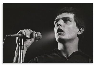 JANSD Bild von Ian Curtis singend, nostalgische Drucke, Poster, Leinwand, Wandkunst, Ölgemälde, Deko, ungerahmt, 30,5 x 45,7 cm
