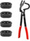 Pince pour Collier d'Échappement et 4pcs Silent Bloc Echappement à 2 Trous, Pinces Universelles pour Suspension de Silencieux pour Systèmes d'Échappement de Voiture et de Camion