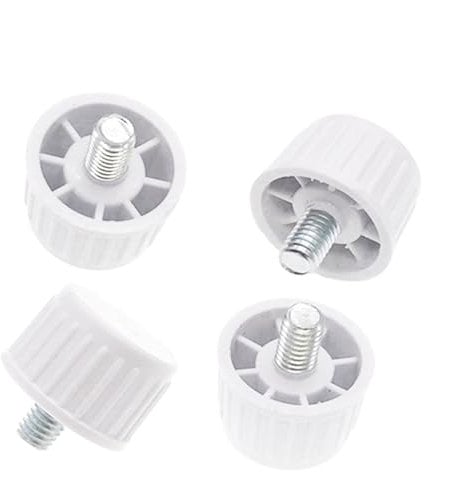 4pcs Universal Footing With Height Adjustable Screw 8 * 10 mm Fridge Freezer Bottom Stand Moisture-proof Table Chair Leg Holder