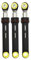 Ammortizzatore, compatibile con Siemens, compatibile con Bosch, ammortizzatore for lavatrice a cestello IQ100 IQ300 IQ500 supporto bilanciatore 80N giallo 3 pezzi 9000428086