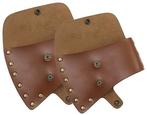 SHINEOFI 1 Satz Lederscheide Für Äxte Robuste Axtabdeckung Hochwertigem Für Outdoor Aktivitäten Und Holzarbeiten Schützt Ihre 2 Stücke