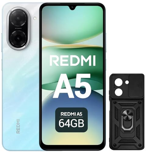 XIAOMI Redmi A5 Smartphone 6,88 120Hz Display, 64GB+3GB, 32MP AI-Kamera, 5200 mAh Akku, Seiten-Fingerprint-Sensor (Blau)