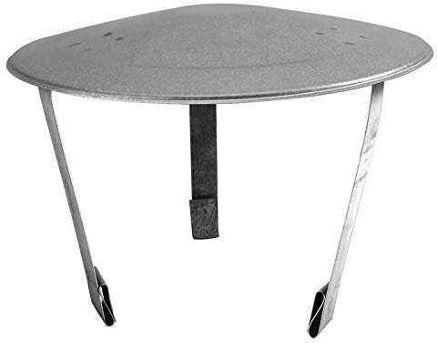 FAL Regenhut mit Streben 120mm Durchmesser Ofenrohr Rauchrohr feueraluminiert Silber