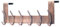 Dseap Over The Door Hook Hanger - 6 Hooks Over Door Coat Rack for Hanging Clothes Hat Towel, Antique Copper
