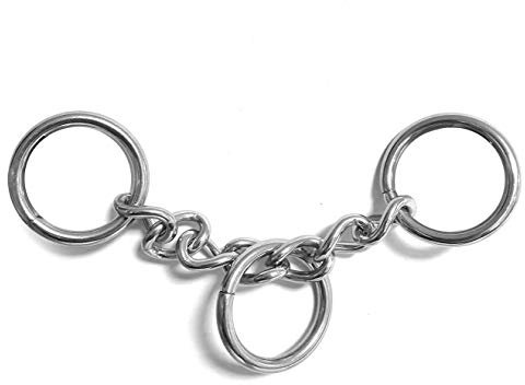 Ganzoo Zugstopp-Adapter aus Edelstahl, Durchzugs-Kette, DIY Hunde-Halsband, nichtrostend, Ideal mit Paracord 550