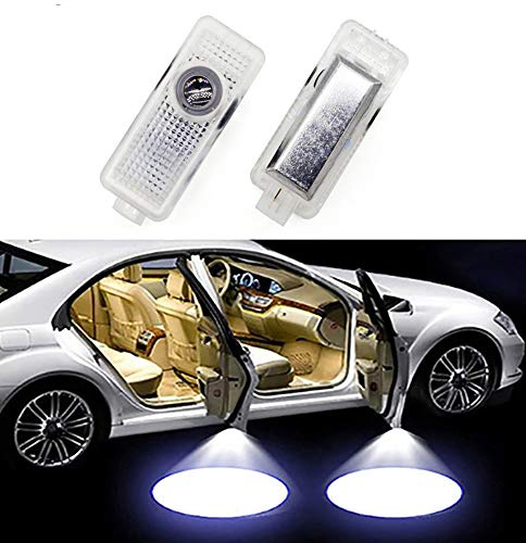 Duleutgnu Lot von 2 Autotür Logo LED Einstiegsleuchte Lichter Tür Beleuchtung Willkommen Wasserdicht Projektionslicht für CLA old