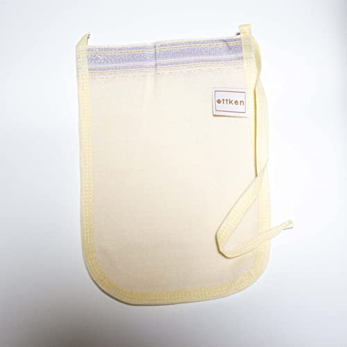 Hamam Peelinghandschuh Kese - Türkisches Bad-Handschuh - echtes Hammam-Handschuh in weiß mit weicher Struktur aus Viskose - ideal für Massagen und Peelings