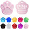 Ibera gifts - Hundemarke mit Gravur und personalisierte Hundemarke in Pfotenform für kleine bis mittelgroße Hunde und Katzen (Rosa)