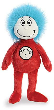 AURORA, 15912, Dr. Suess, Thing 1, 20,3 cm, Plüschtier, rot, blau, weiß