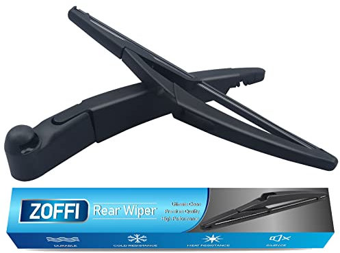 Rear Wiper Arm Blade, Replacement for Min'i Cooper R56 2007-2015 - ZOFFI Back Windscreen Wiper Assembly Replacement - All Season Natural Rubber Cleaning Window