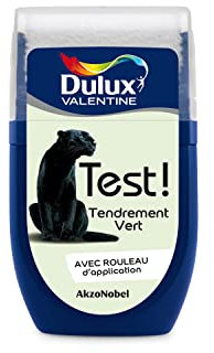 Dulux Valentine Peinture Testeur Crème de Couleur - Murs et Boiseries - Mat - Couleur Tendrement Vert ® 30 ml