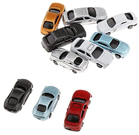 Sharplace 10x Lackiertes Modell Sandtisch Zubehör, 1: 150