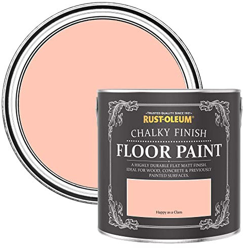 Rust-Oleum Peinture Pêche Résistante aux rayures pour Sols, Finition Mate - Étoile de mer 2.5L