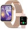 Bebinca Smartwatch Damen Herren mit Telefonfunktion, 1,75 HD Touchscreen Fitness Tracker, Fitnessuhr mit Herzfrequenz Schlafmonitor, IP68 Wasserdicht Uhr für Android iOS(Gold)