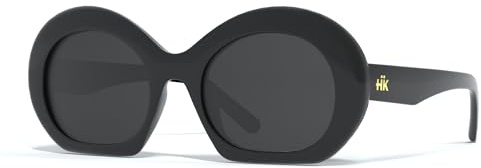 Hanukeii Unisex sanzibar Sonnenbrille, Schwarz, One Size