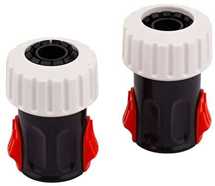 MIVOS Lot de 2 raccords rapides pour tuyau d'eau 3/4 (20 mm) - Fabriqué en plastique recyclé à 90 % - Raccord de tuyau pour tuyaux d'arrosage 3/4 - Fabriqué en Union européenne