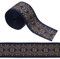 GORGECRAFT 1-7/8 Zoll Vintage Jacquardband Ethno-Stil Stickerei Polyesterbänder Kamel Rautenmuster Gewebter Stoffbesatz Für DIY Nähen Basteln Kleidung Kleid Verzierungen Heimdekoration