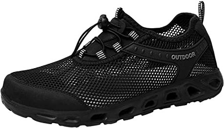 Stivali Uomo Scarpe Uomo Tela estive Alte Scarpe Uomo Tela estive Stivali Uomo Alti 2023 Sneakers Uomo estive bianche Nero-C 11.99