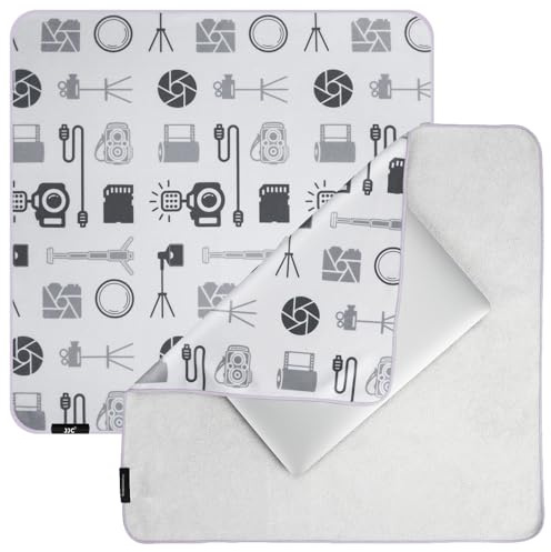 JJC 50cm Selbstklebende Schutzhülle, Anti-Scratch Soft Camera Lens Pouch Case Wrap Cloth Wrapper für Kamera Objektiv Laptop Telefon iPad und mehr CL
