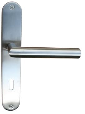 TrendLine BB-Langschildgarnitur Edelstahl 23,5 x 4 cm abgerundet Türklinken & -griffe