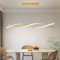 Mikeru 100CM Wave Pendant Light, 10%-100% Dimmable, Remote Control for 3 Colors Light 3000K/4500K/6000K, Gold Kitchen Island Lights for Dining Room, Living Room