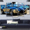 WAGYU 5 teiliges wandbild Auto-Poster 5 stück leinwand wandkunst,5 teilig leinwand wanddeko wohnzimmer,leinwanddruck 5 teilig bilder wohnzimmer modern groß,mit rahmen,xxl 100x55cm